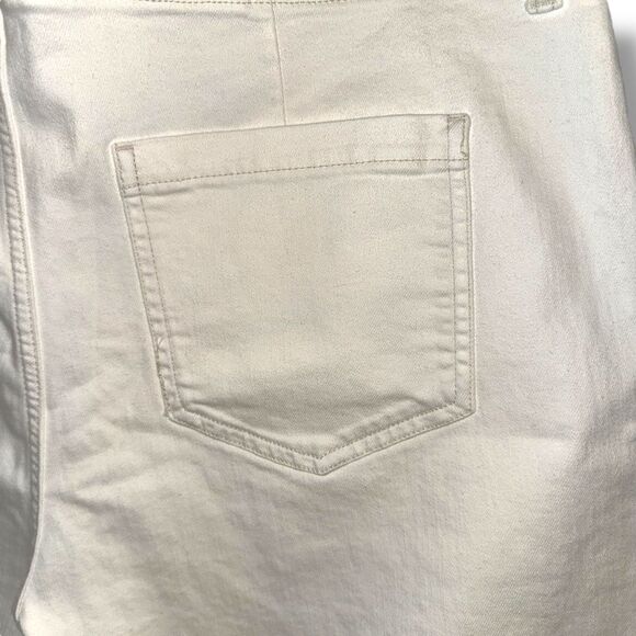 Gap Denim High Rise Wide Leg Crop Jeans Sz 20 in White - Picture 7 of 8